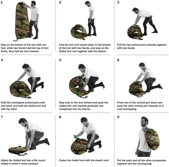 Pop Up Pod - Privacy Shower Tent, Dressing Room, or Portable Toilet Stall with Carry Bag for Camping, Beach, or Tailgate by Wakeman Outdoors (Camo)