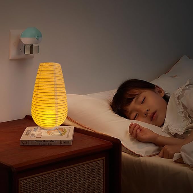 YY YEARCHY Table Lamp Paper Lamp Standing Lamps with Rice Paper Shade for Bedroom Livingroom (1, 10.43"x 5.71")