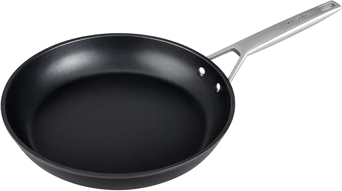 MsMk 10 inch Nonstick Frying Pan, Carbonize also Non-Stick Saute Pans, PFAS & PFOA Free Non-Toxic, Scratch-resistant, All Stovetops for Induction, Ceramic and Gas Cooktops, Dishwasher & Oven Safe