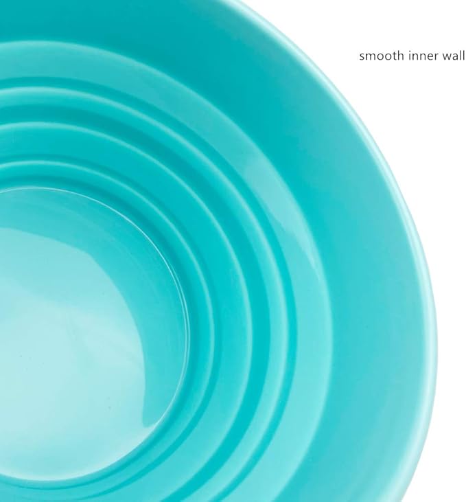 CARTINTS 950ml Collapsible Bowls-Silicone Food Storage Containers-Prep/Storage Bowls with Lids-Silicone Lunch Containers, Ideal for Travel and Camping (Blue)