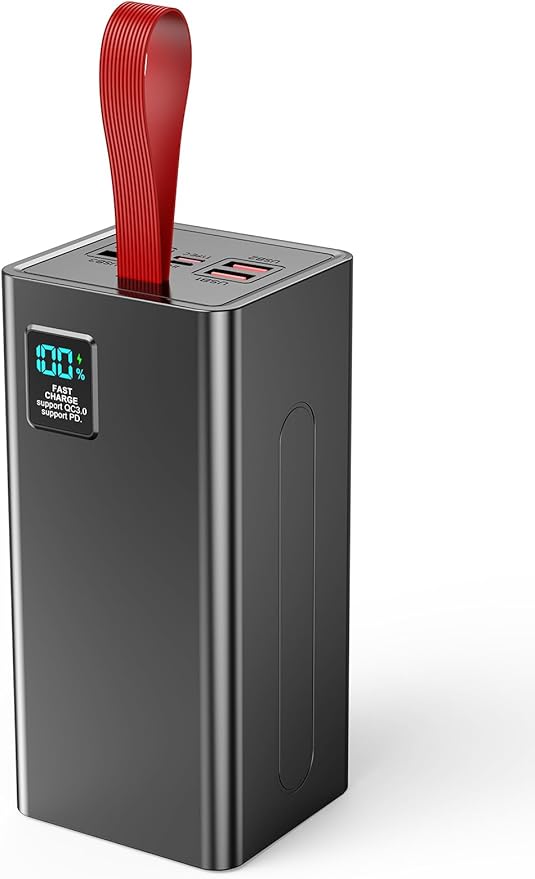 90000mAh Portable Charger Power Bank Large Battery Pack, Upgraded 30W PD & QC 3.0 Fast Charging Big Powerbank, USB-C High Capacity 5 Output 2 Input with LED Display for Phone Tablet
