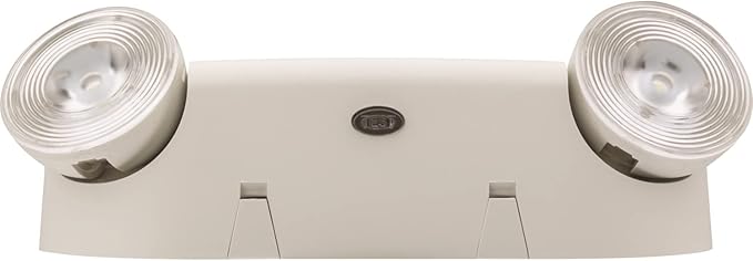 Lithonia Lighting Basics Low Profile Emergency Light, LED Emergency Lights for Business, Ceiling or Wall mount, White Thermoplastic, 120/277V Dual Voltage, Remote Capacity (EU2L REM M12)