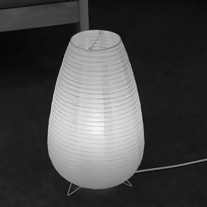 YY YEARCHY Table Lamp Paper Lamp Able Lamp Standing Lamps with Rice Paper Shade for Bedroom Livingroom(Long Type)
