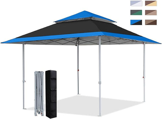 COOSHADE 13x13Ft Pop Up Canopy Tent Instant Folding Shelter 169 Square Feet Large Outdoor Sun Protection Shade(Black)