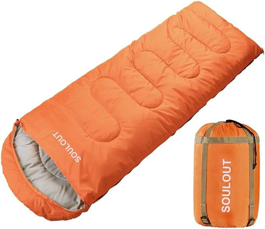 Sleeping Bag,3-4 Seasons Warm Cold Weather Lightweight, Portable, Waterproof Compression Sack Adults & Kids - Indoor & Outdoor Activities: Traveling, Camping, Backpacking, Hiking