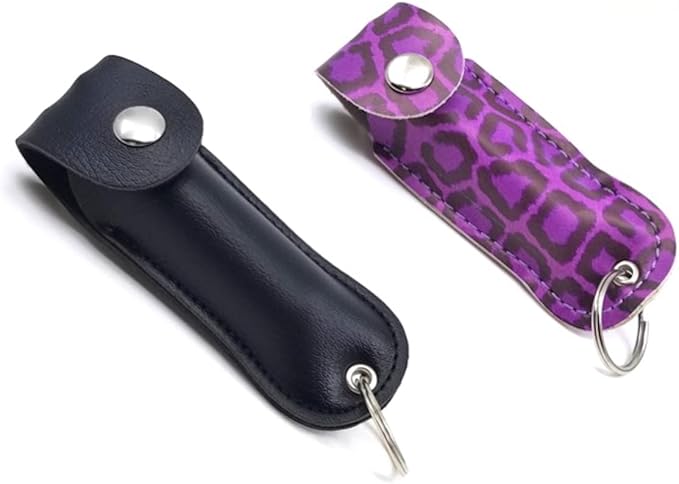 POLICE MAGNUM Mini Pepper Spray Self Defense- Max Heat Strength OC Spray- 2 Pack 1/2 Ounce Holster Keychains
