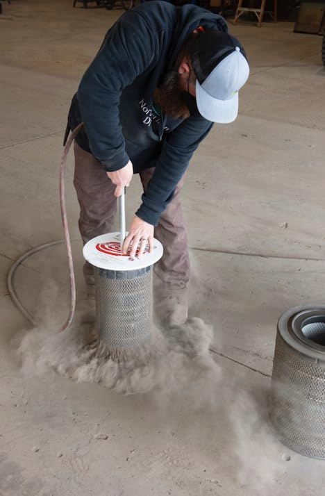 XL Air Filter Cleaner Kit, Heavy Duty Tool to Clean 4-14 Inch ID Radial Seal Filters - Dust Collection air Filtration Unit - Manufacturing dust Pollution Solution - Industrial