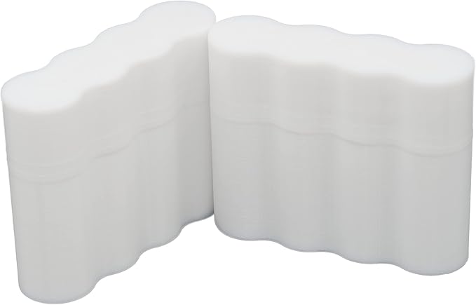 Slimline AA Battery Case, Soft Durable Material - Pack of 2 (Holds 4 Batteries)