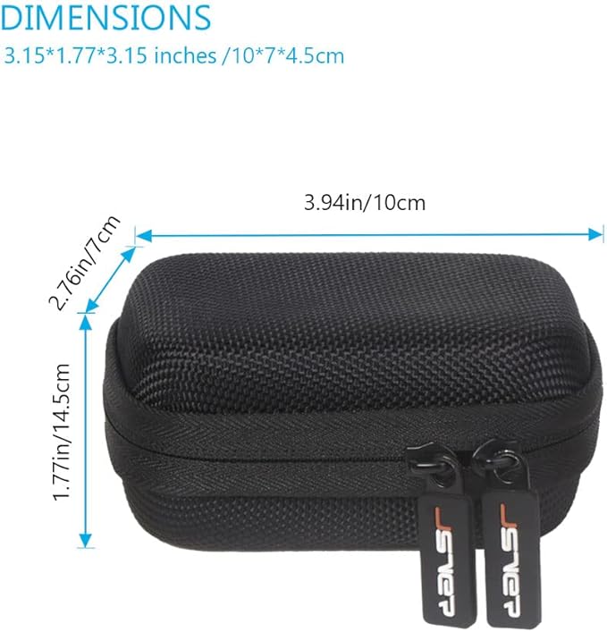 JSVER Carrying Case for GoPro Hero 13 Hard Travel Storage Case for Hero 13/12/11/10/9/8/7/6/5/4/3, DJI Osmo Action 5 Pro/4/3, AKASO Brave 8/EK7000/EK7000 Pro, Insta360 Ace/Ace Pro, Apexcam