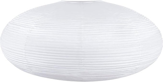 White Oval Paper Lanterns-16.54" Large Hanging Paper Lantern Lamp, Chinese/Japanese Paper Pendant Lampshade for Party Decoration, Wedding, Home Decor Ceiling Lampshade(1 Pack)
