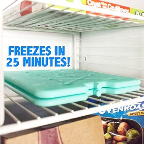 Kona XL Large Cooler Ice Pack - Reusable Long Lasting Dry Ice Packs, 10x13 Inch, 25 Min Freeze