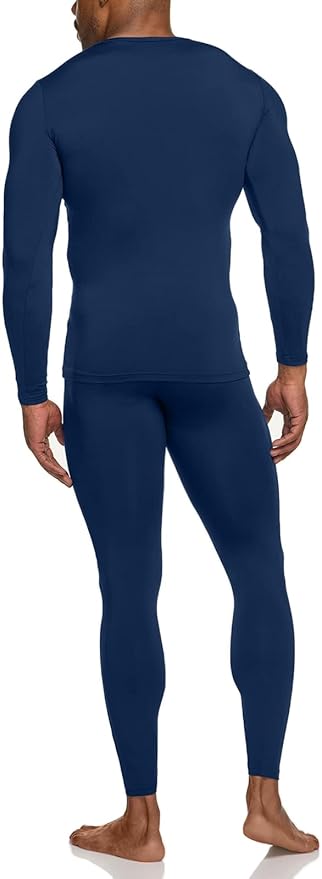TSLA Men's Thermal Underwear Set, Microfiber Soft Fleece Lined Long Johns, Winter Warm Base Layer Top & Bottom