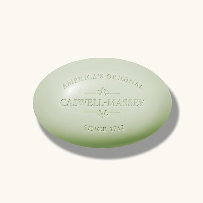 Caswell-Massey Greenbriar Natural Bar Soap for Men, Moisturizing Body Soap Bar for All Skin Types, Made with Essential Oils & Plant-Based Formula for Soft Skin, Made in USA, 5.8 oz