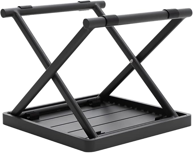 Outdoor Folding Table for Patio Square Side Table for Camping and Picnics Portable Aluminum Tables Foldable Small End Table,Grey