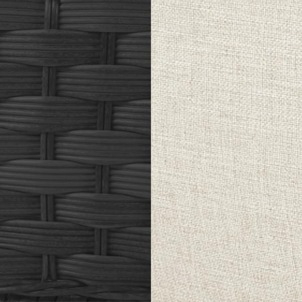 7 Pieces Outdoor Patio Furniture Sets with Rocking Swivel Chairs with 6-inch Thick Cushion and Fire Pit Table for Deck Lawn