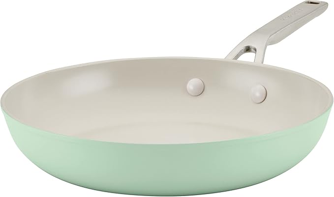 KitchenAid Hard Anodized Ceramic Nonstick Frying Pan/Skillet, 10 Inch, Pistachio