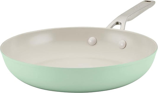 KitchenAid Hard Anodized Ceramic Nonstick Frying Pan/Skillet, 10 Inch, Pistachio