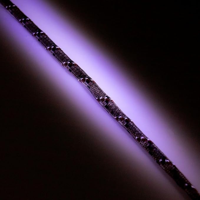 Paracord Planet Reflective 550lb Paracord – 7 Strand Type III Nylon Parachute Cord for Outdoor Visibility, Hiking, and Crafting – 30+ Colors and 4 Length Options