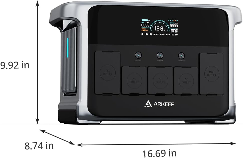 Portable Power Station, 1152Wh LiFePO4 Solar Generator with 100W Solar Panel, 1200W AC/100W USB-C 10 Outputs, 1Hr Fast Charge, APP Control for Camping, RV, Home Backup & Emergency Power