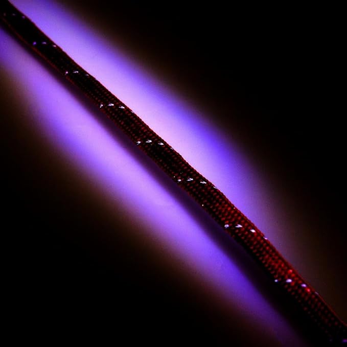 Paracord Planet Reflective 550lb Paracord – 7 Strand Type III Nylon Parachute Cord for Outdoor Visibility, Hiking, and Crafting – 30+ Colors and 4 Length Options