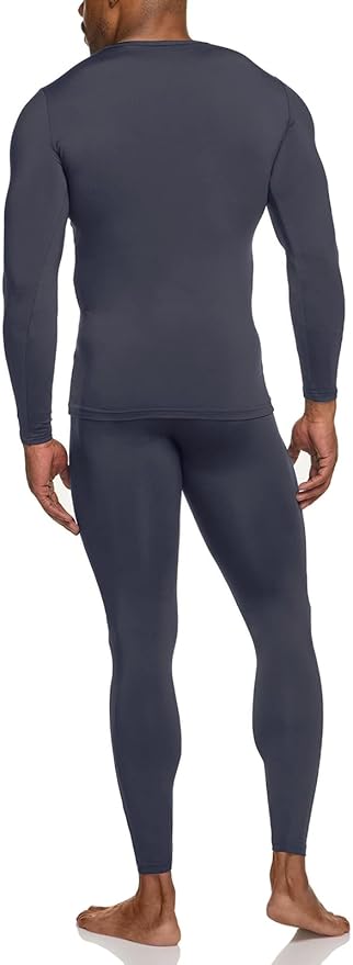 TSLA Men's Thermal Underwear Set, Microfiber Soft Fleece Lined Long Johns, Winter Warm Base Layer Top & Bottom