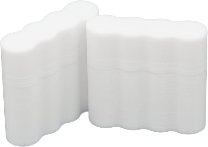 Slimline AAA Battery Case, Soft Durable material - Pack of 2 (Holds 4 Batteries)