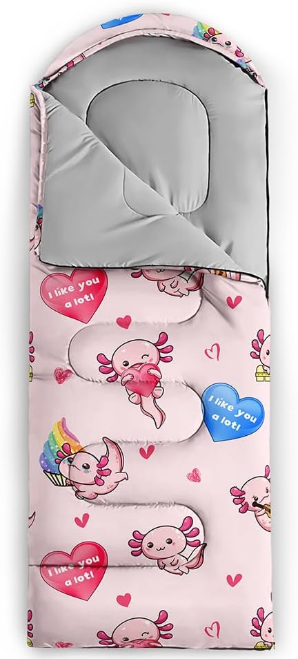 QOOMO Camping Sleeping Bags,3 Season Warm & Cool Weather,Lightweight,Waterproof Sleeping Bags for Adults & Kids,Traveling,and Outdoors,Camping Gear Equipment