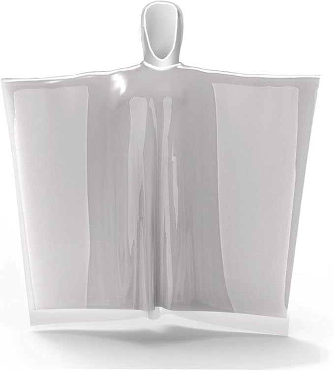 Rain Ponchos,with Drawstring Hood （10 Pack） Emergency Disposable Rain Ponchos Family Pack for Adults,Clear