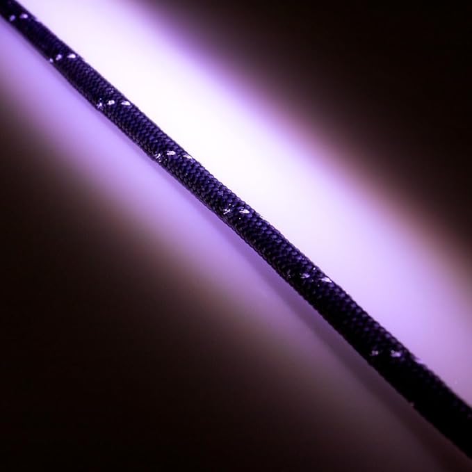 Paracord Planet Reflective 550lb Paracord – 7 Strand Type III Nylon Parachute Cord for Outdoor Visibility, Hiking, and Crafting – 30+ Colors and 4 Length Options