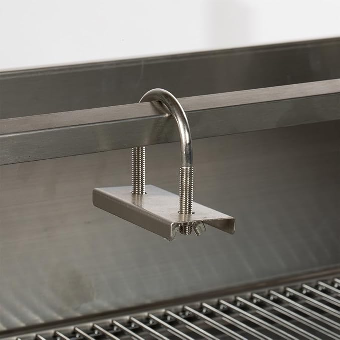 Ash & Ember 13W Stainless Steel BBQ Rotisserie Grill with Windscreen, 4 RPM Rotation Speed, Rated 85 LB for Medium Game, Portable Electric Outdoor Roaster