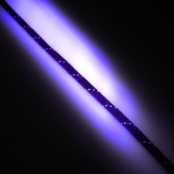 Paracord Planet Reflective 550lb Paracord – 7 Strand Type III Nylon Parachute Cord for Outdoor Visibility, Hiking, and Crafting – 30+ Colors and 4 Length Options