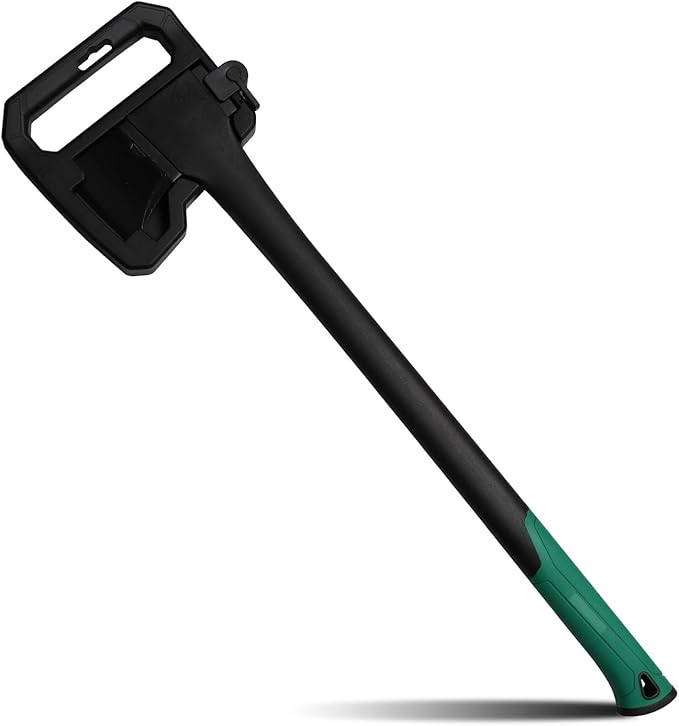 Camping Hatchet 28 Inch,Survival Hatchet Tactical for Wood Chopping and Kindling,Hatchet Axewith V Grind Blade, Lightweight Nylon Fiber Handle,for Outdoor Survival, Gardening, Hiking (L)