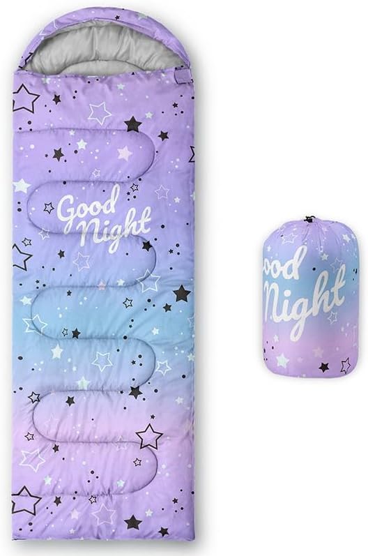 Kids Sleeping Bag for Boys Girls,3D Basketball Print-Lightweight Warm Portable Outdoor Indoor-Waterproof Cold Weather Resistant Sleeping Bag for Camping Hiking