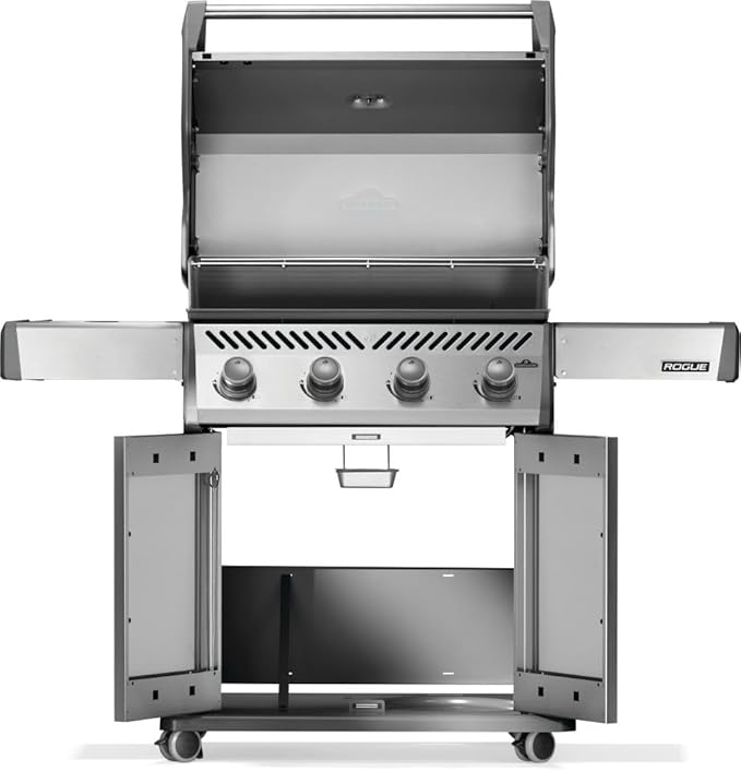 Napoleon Rogue 525 Natural Gas Grill, Stainless Steel, Durable 4-Burner Gas Grill