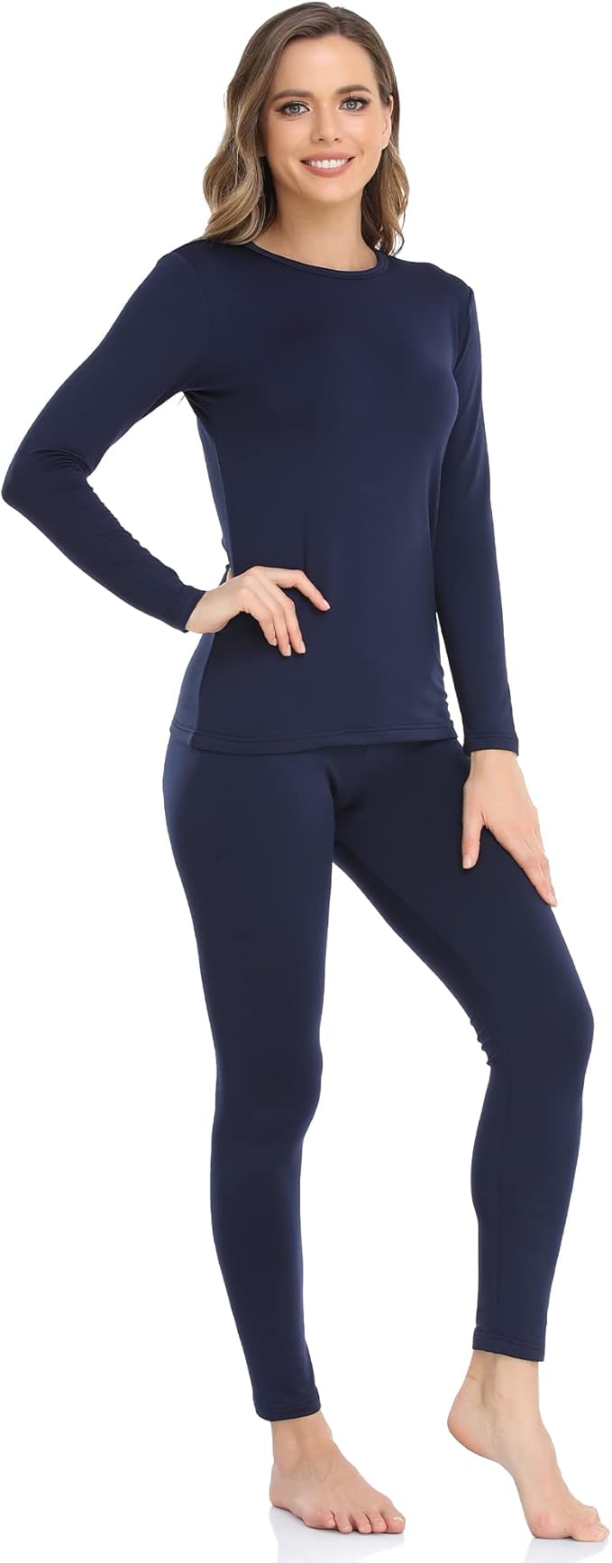 WEERTI Thermal Underwear for Women Long Johns with Fleece Lined, Base Layer Women Cold Weather Top Bottom