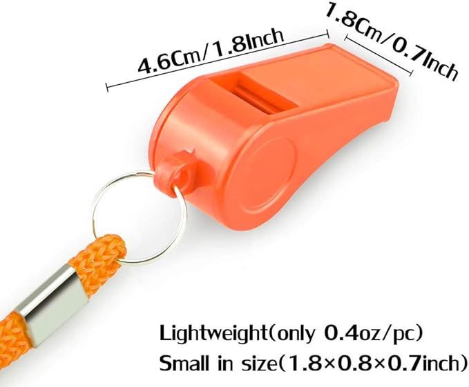 Whistle, Super Loud Emergency Whistle with Lanyard, Ideal for Boating, Swimming, Kayaking, Water Survival, Hiking, Camping