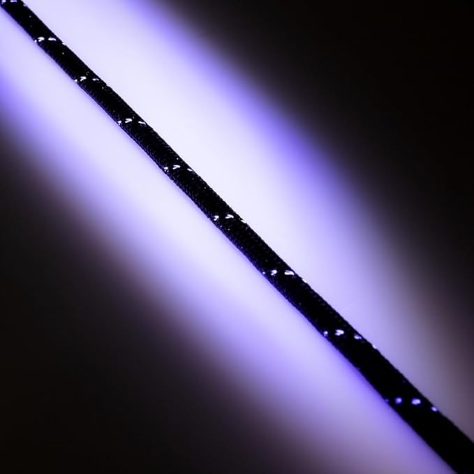 Paracord Planet Reflective 550lb Paracord – 7 Strand Type III Nylon Parachute Cord for Outdoor Visibility, Hiking, and Crafting – 30+ Colors and 4 Length Options