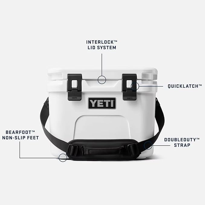 YETI Roadie 15 Hard Cooler with DoubleDuty Shoulder Strap