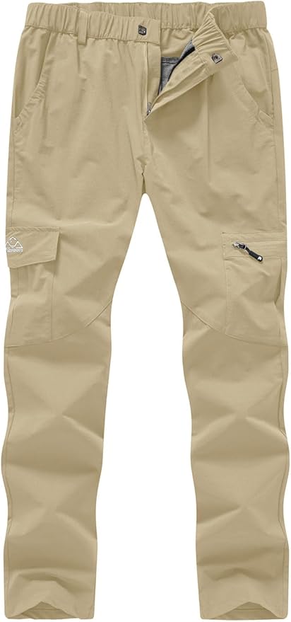 YSENTO Women's Hiking Pants Lightweight Stretch Quick Drying UPF 50 Camping Travel Work Cargo Pants 6 Pockets