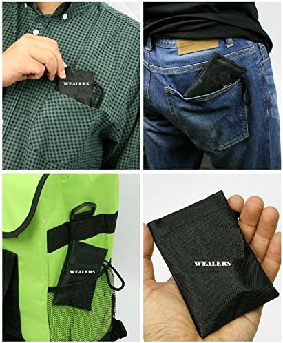 Wealers Stainless Steel 3 Piece Folding Camping Picnic Cutlery Utensil Set, Spoon Fork Knife,