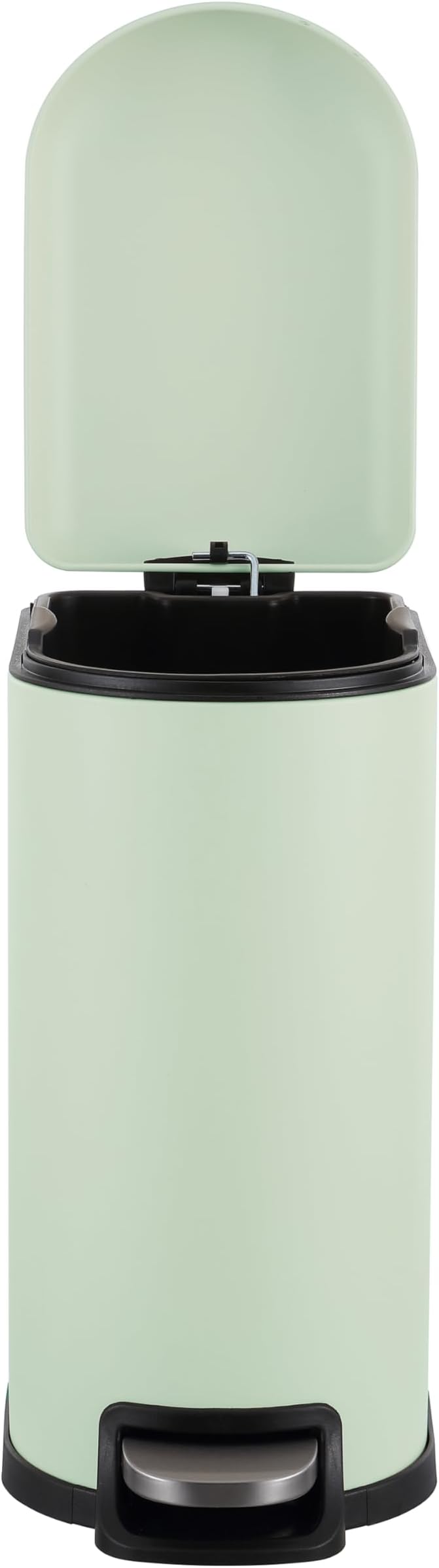 happimess HPM1009E Roland Mini 2.6-Gallon Step-Open Trash Can, Pistachio Gelato,with Soft-Close Lid, Fingerprint Resistant, Modern, Minimalistic for Home, Kitchen, Office, Bedroom, Bathroom