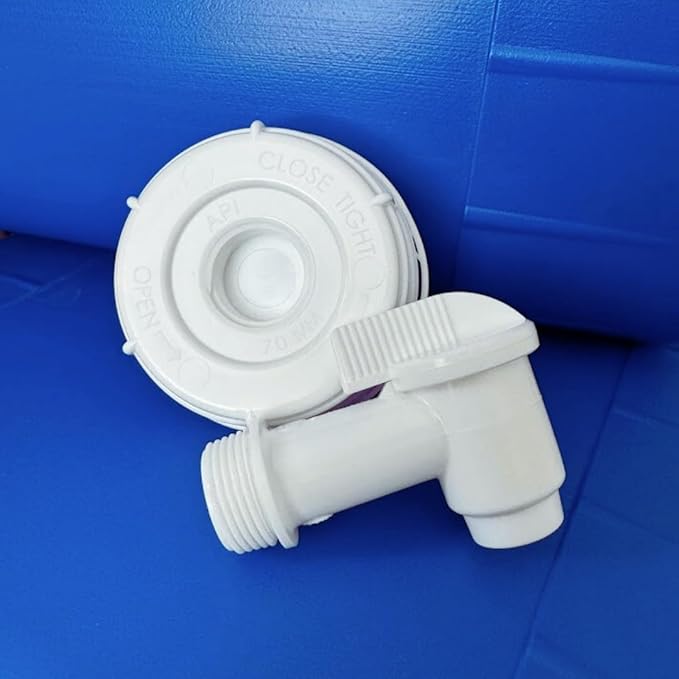 5-Gallon Stackable Water Storage Containers, w/Lids + Spigots, Easy Fill, Survial Supply, Emergency Water Storage for Camping and Disaster Preparedness, RV, Camping, 40 Gallon Set (8 Tanks)