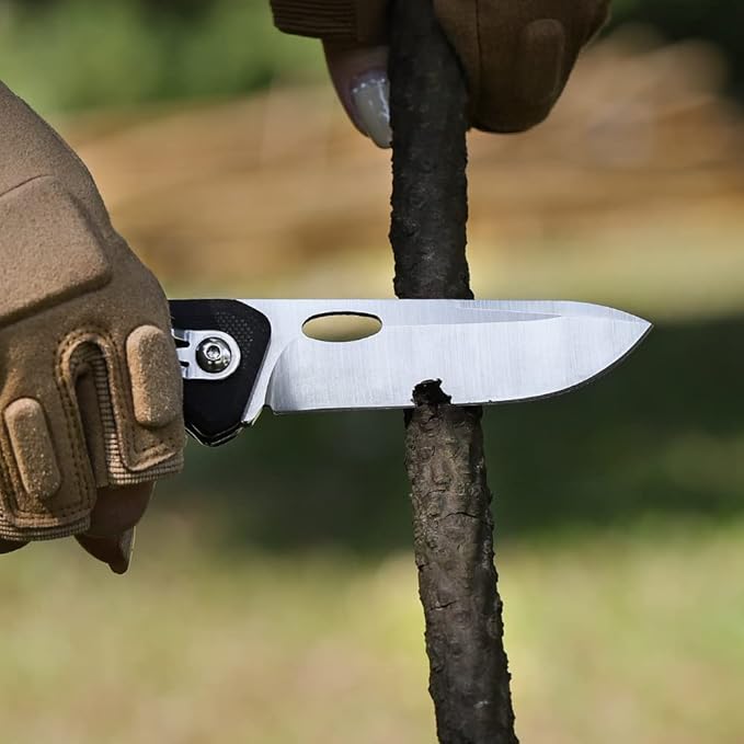 Roxon S502U Upgraded Phantasy Folding Pocket Knife, G10 handle Survival Gear Pocket Tool EDC Knife Replaceable Knife Blade with Pocket Clip for Camping Hiking