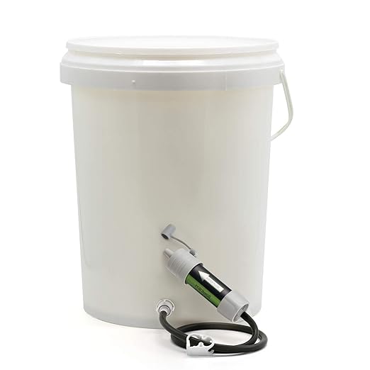 Miniwell Gravity Water Filter Straw - Ultralight, Versatile Hiker Filter with Bucket Connector (Grey)