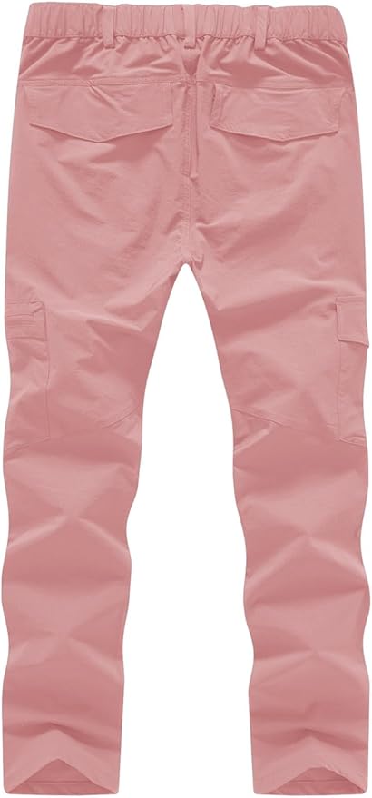 YSENTO Women's Hiking Pants Lightweight Stretch Quick Drying UPF 50 Camping Travel Work Cargo Pants 6 Pockets