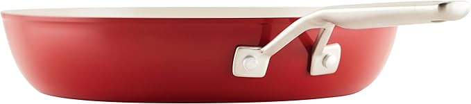 KitchenAid Hard Anodized Ceramic Hard Anodized Ceramic Nonstick Frying Pan, 12.25-Inch - Empire Red