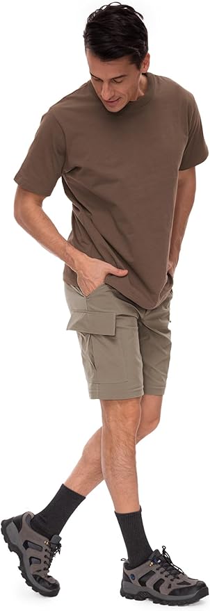 Wespornow Men's-Convertible-Hiking-Pants Quick Dry Lightweight Zip Off Breathable Cargo Pants for Outdoor, Fishing, Safari