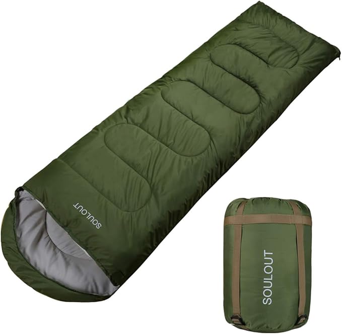 Sleeping Bag,3-4 Seasons Warm Cold Weather Lightweight, Portable, Waterproof Compression Sack Adults & Kids - Indoor & Outdoor Activities: Traveling, Camping, Backpacking, Hiking