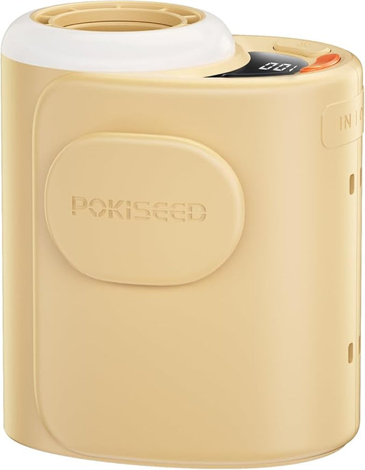 Portable Waist Fan Rechargeable, 10000mAh Belt Clip Fan, 5-Speed 16000RPM, Clip-On Personal Cooling A/C for Neck, Desk, Waist Use, Hands-Free Under Shirt Airflow for Camping, Jobsites, Hiking (Yellow)