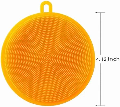 Collapsible Bowl Silicone Collapsible Container Food Storage Containers Collapsible Camping Bowl for Travel Camping Hiking with Airtight Plastic Lids and 2Pack Silicone Dish Sponges- Blue, 800ml